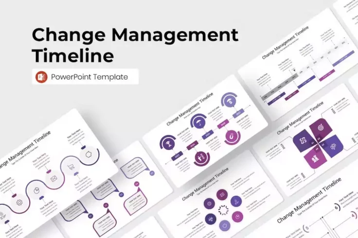 View Information about Management Timeline Infographic PowerPoint Template