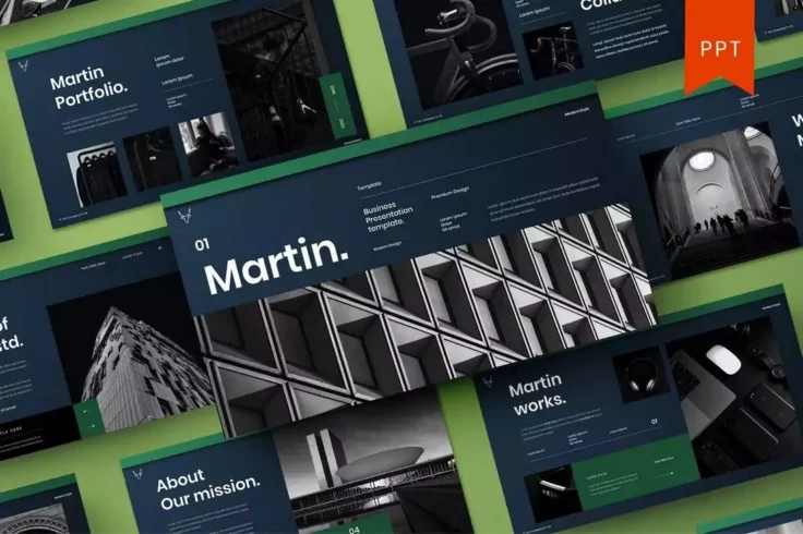 View Information about Martin Business Profile PowerPoint Template