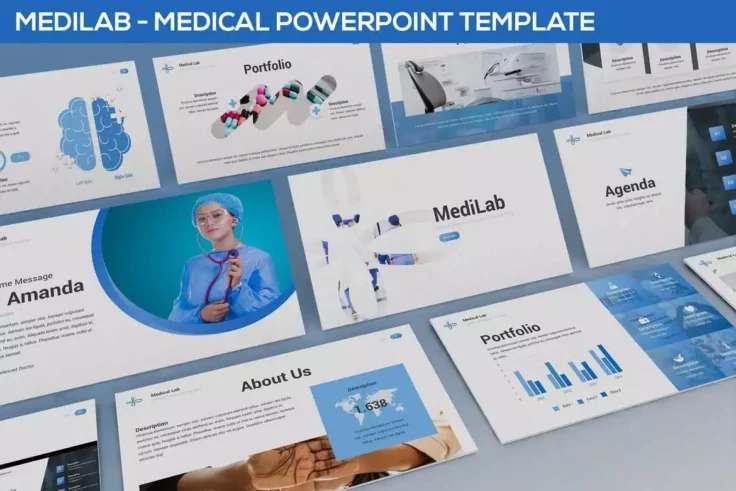 View Information about MediLab Medical PowerPoint Template