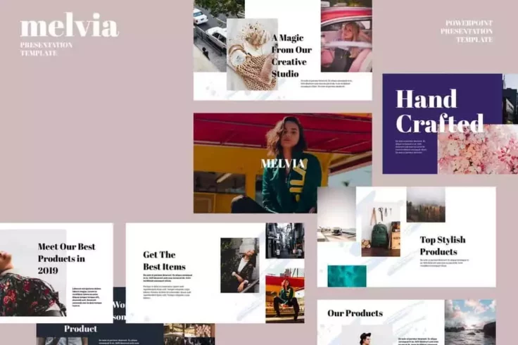View Information about MELVIA Creative Google Slides Template