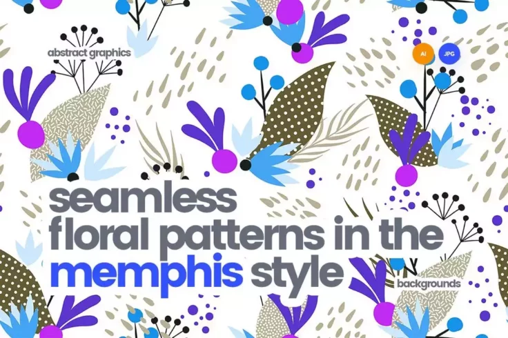 View Information about Memphis Style Seamless Floral Patterns