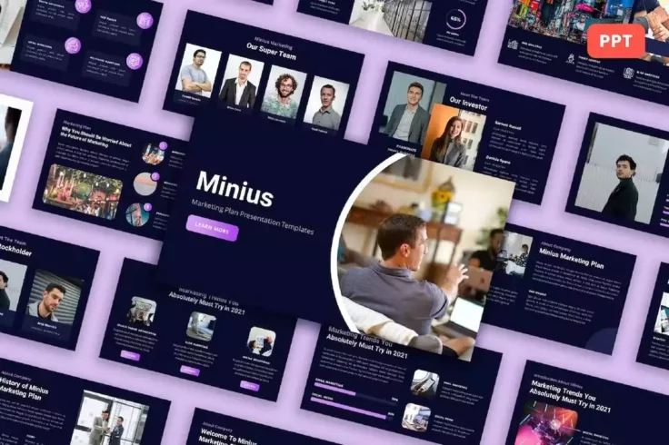 View Information about Minius Marketing Plan PowerPoint Template