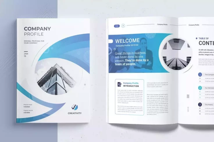 View Information about Modern Company Profile Word Document Template