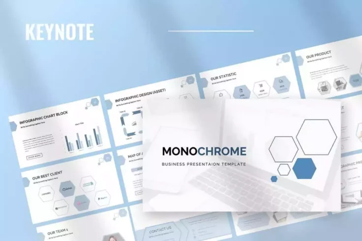 View Information about Monochrome Business Keynote Presentation