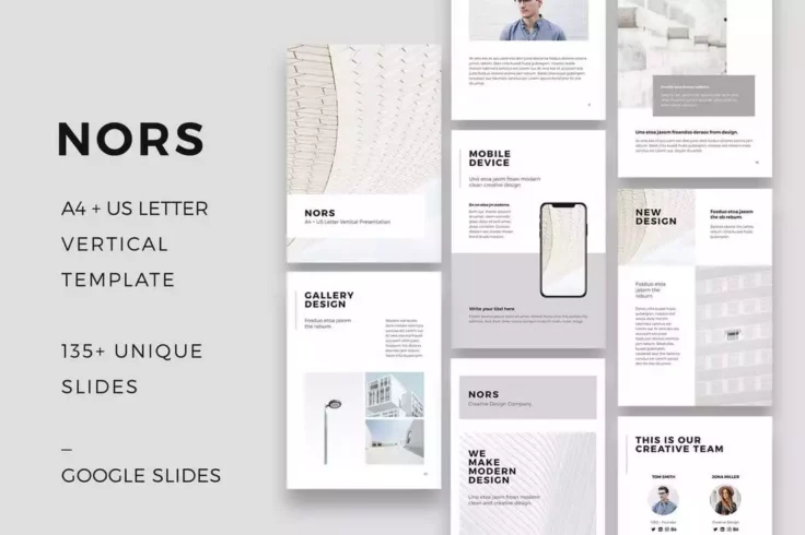 View Information about NORS Vertical Google Slides Template
