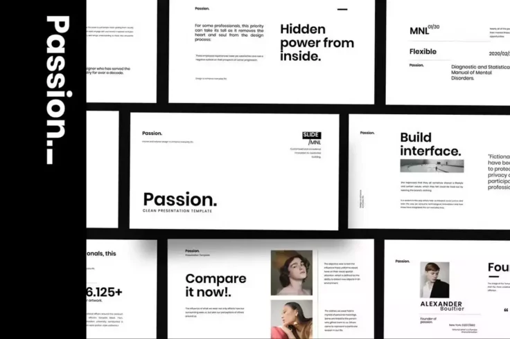 View Information about Passion Minimalist Google Slides Templates