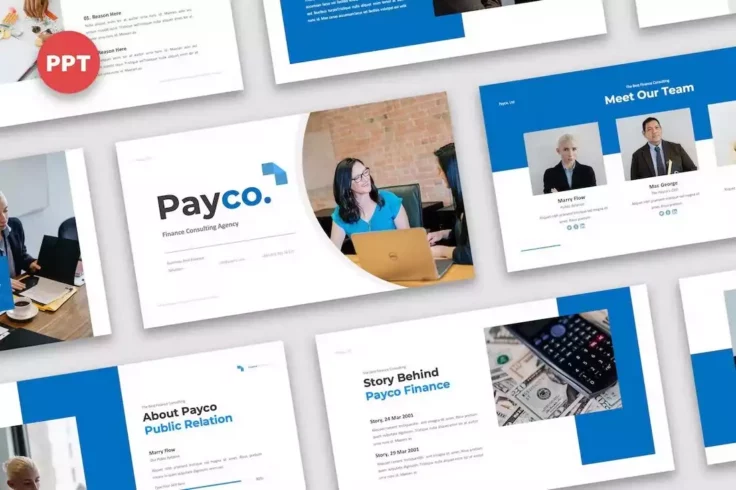 View Information about Payco Finance Consulting Powerpoint Template
