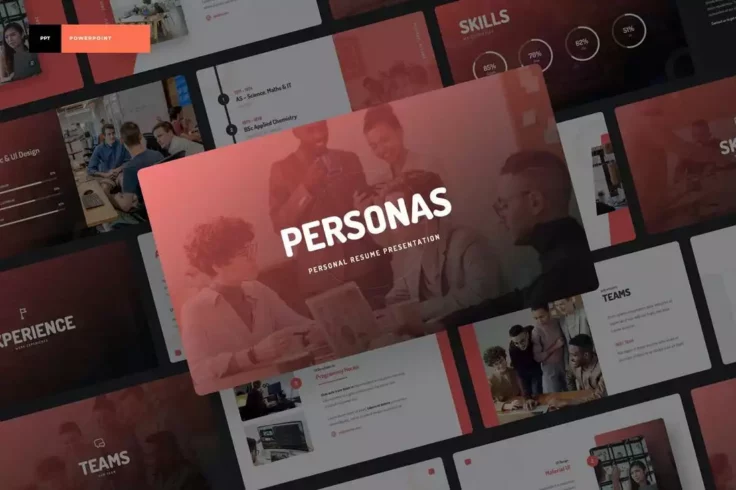 View Information about Personas Personal Portfolio PowerPoint Template