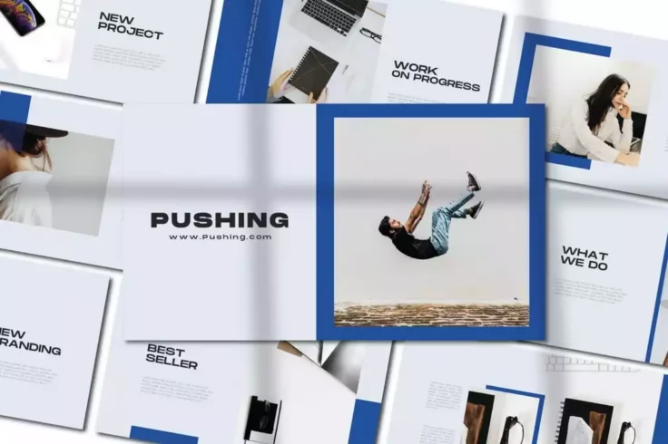 View Information about Pushing Minimal Corporate PowerPoint Template