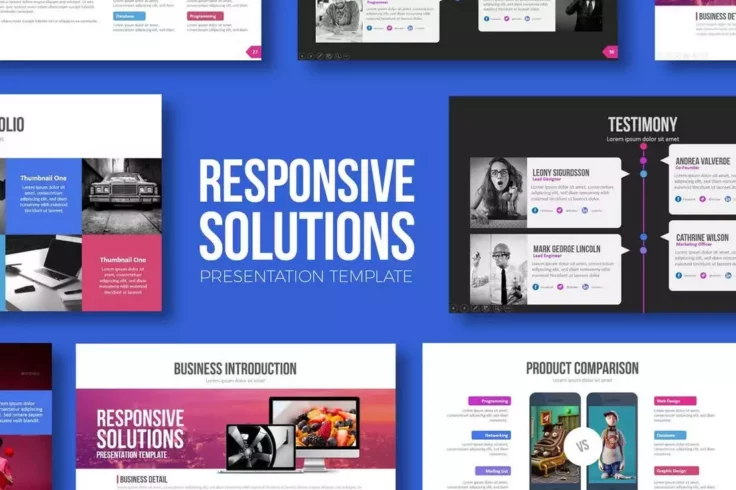 View Information about Responsive Solutions Powerpoint Template