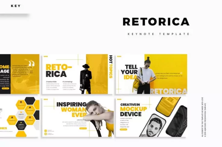 View Information about Retorica Modern Marketing Keynote Template