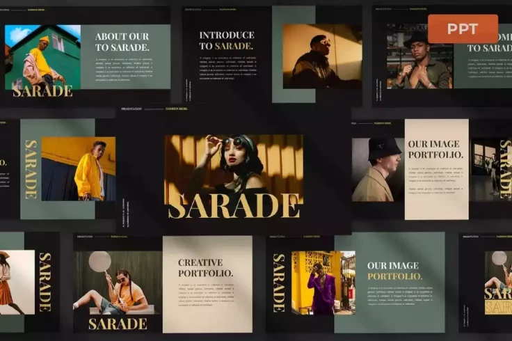 View Information about Sarade Fashion PowerPoint Presentation Template