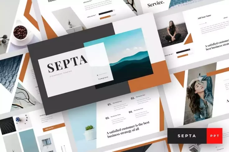 View Information about Septa Stylish Clean PowerPoint Template