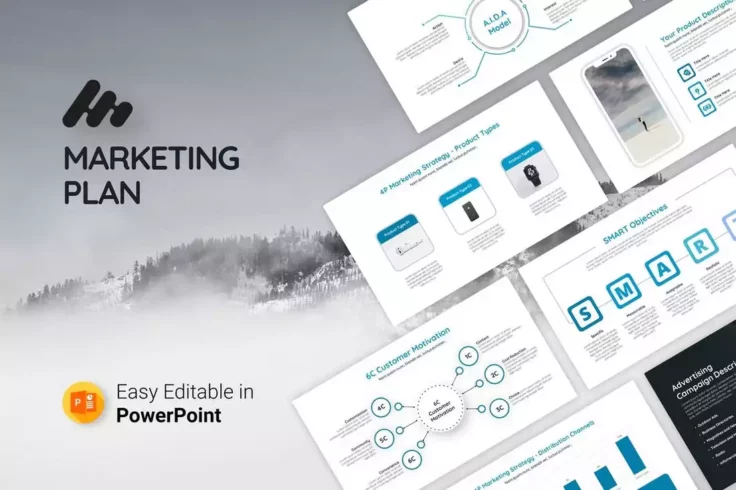 View Information about Simple Marketing Plan Presentation Template