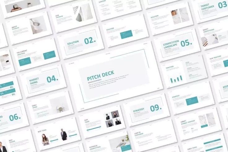 View Information about Simple Pitch Deck Clean PowerPoint Template