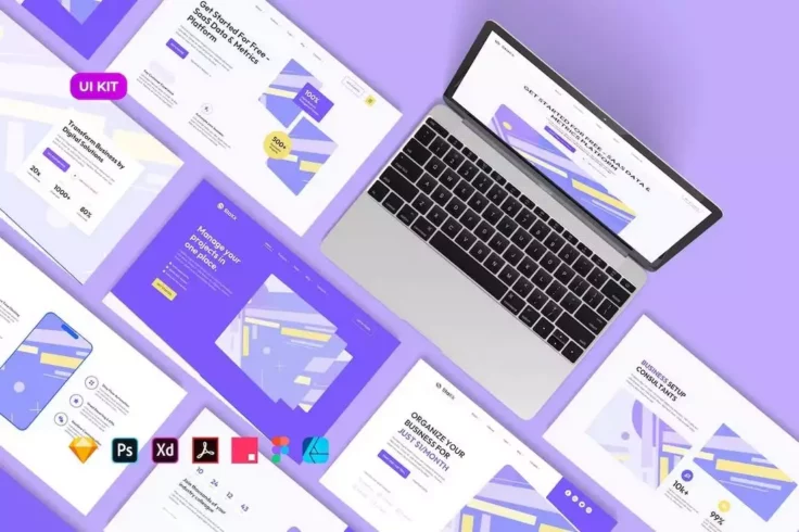 View Information about Stakk Website Wireframe Kit for Adobe XD