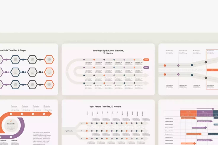 View Information about Timeline Arrow Presentation Template