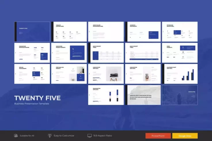 View Information about Twenty Five Modern Professional PowerPoint Template