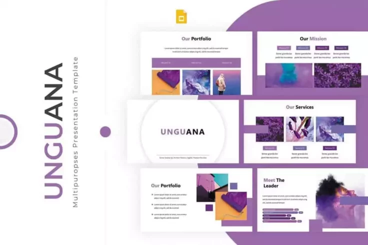 View Information about Unguana Colorful Google Slides Template