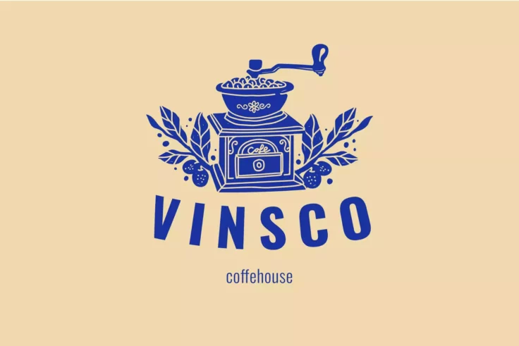 View Information about Vintage Coffee Grinder Simple Logo Template