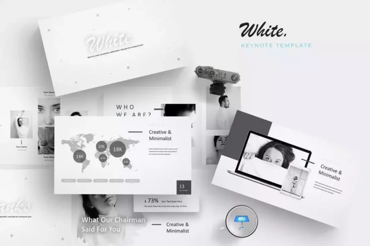 View Information about White Minimal Keynote Template