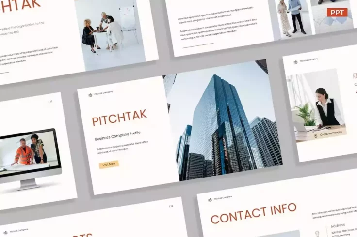 View Information about White Red Company Profile PowerPoint PPT