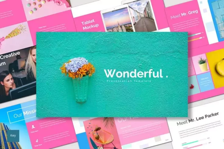 View Information about Wonderful Colorful Keynote Template